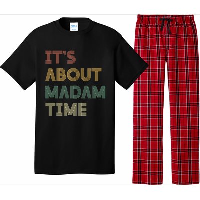 ItS About Madam Time Retro Vintage Gift Pajama Set