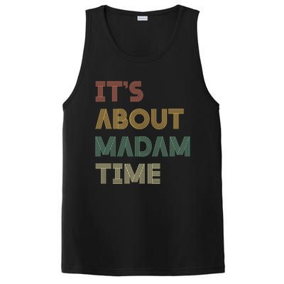 ItS About Madam Time Retro Vintage Gift PosiCharge Competitor Tank