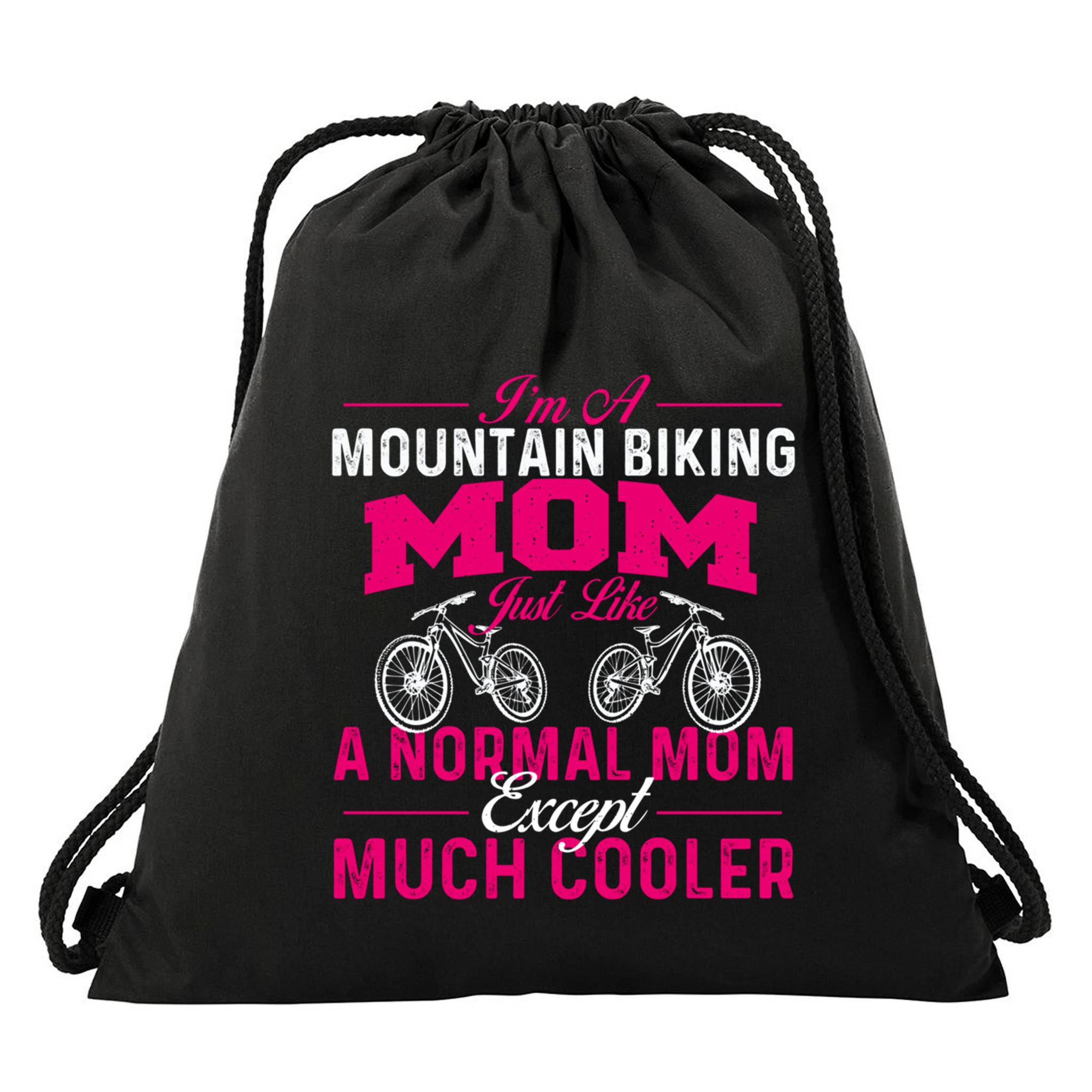 IM A Mountain Biking Mom Cyclist Cycling Coach Bicycle Gift Drawstring Bag