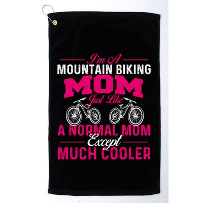 IM A Mountain Biking Mom Cyclist Cycling Coach Bicycle Gift Golf Towel