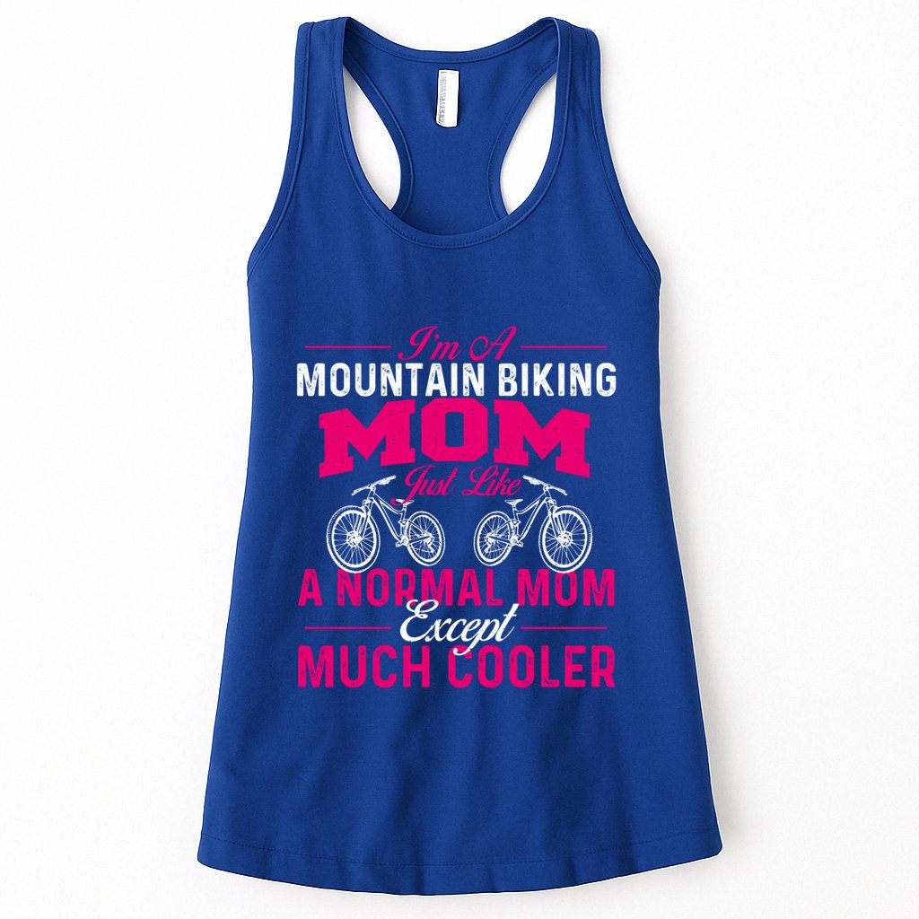 IM A Mountain Biking Mom Cyclist Cycling Coach Bicycle Gift Womens Tank Top