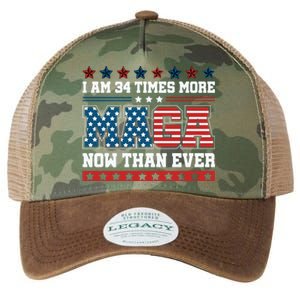 I Am More Maga Now Than Ever Trump 2024 Legacy Tie Dye Trucker Hat