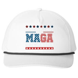 I Am More Maga Now Than Ever Trump 2024 Snapback Five-Panel Rope Hat