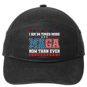 I Am More Maga Now Than Ever Trump 2024 7-Panel Snapback Hat