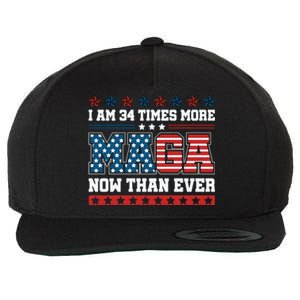 I Am More Maga Now Than Ever Trump 2024 Wool Snapback Cap