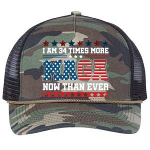 I Am More Maga Now Than Ever Trump 2024 Retro Rope Trucker Hat Cap