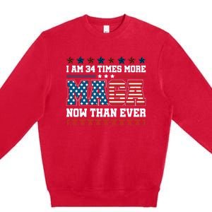 I Am More Maga Now Than Ever Trump 2024 Premium Crewneck Sweatshirt