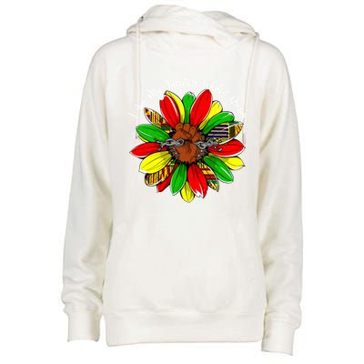 I Am My Ancestors Wildest Dream Sunflower Black History Gift Womens Funnel Neck Pullover Hood