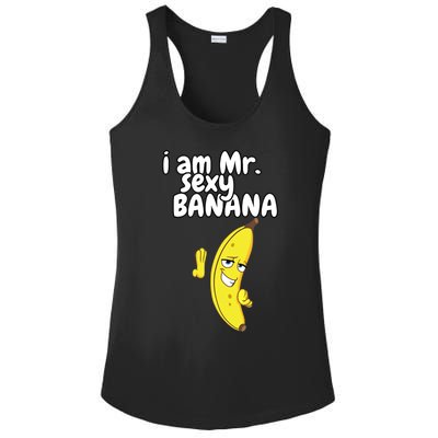 i am mr sexy Banana Funny For Fruit Lovers Ladies PosiCharge Competitor Racerback Tank