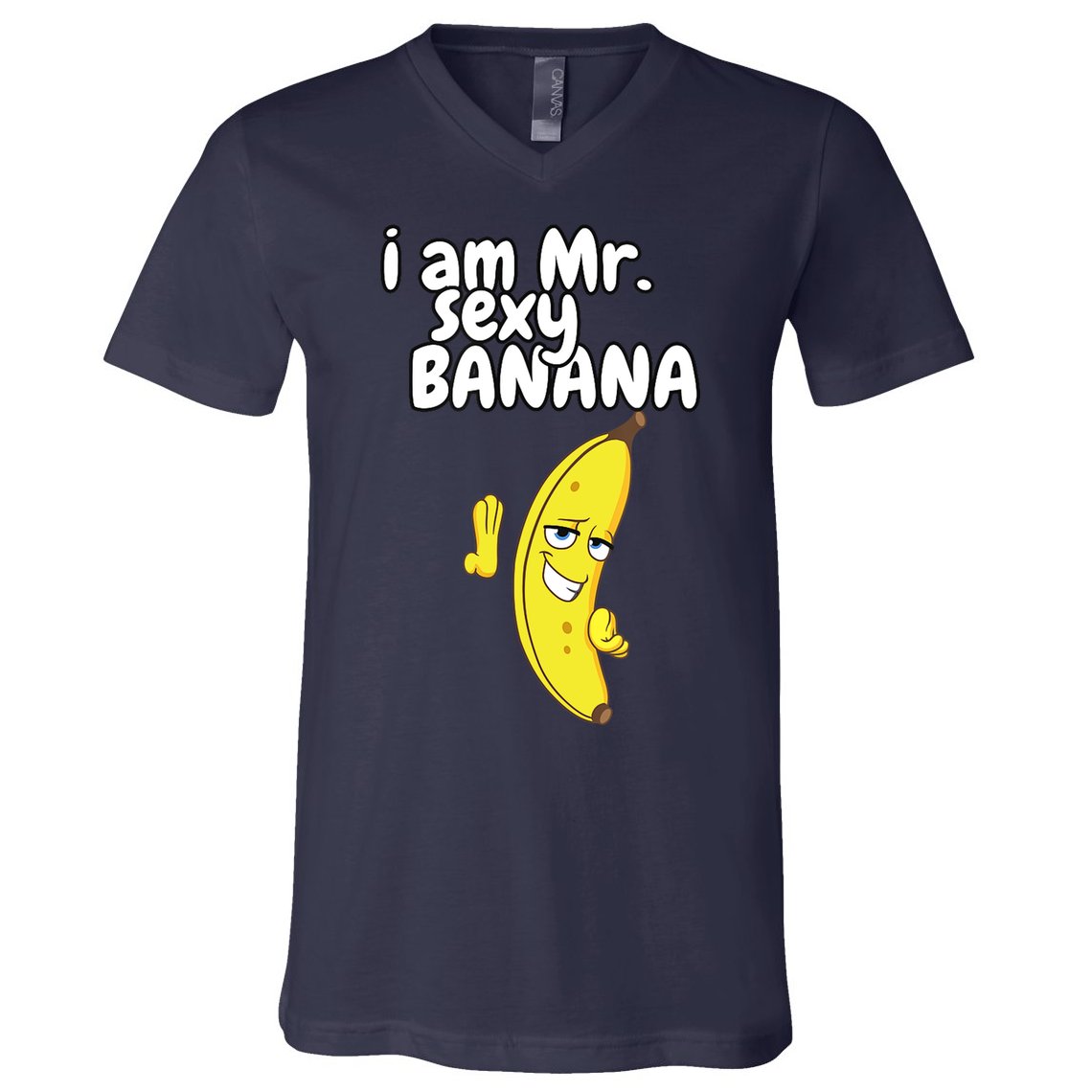 i am mr sexy Banana Funny For Fruit Lovers V-Neck T-Shirt