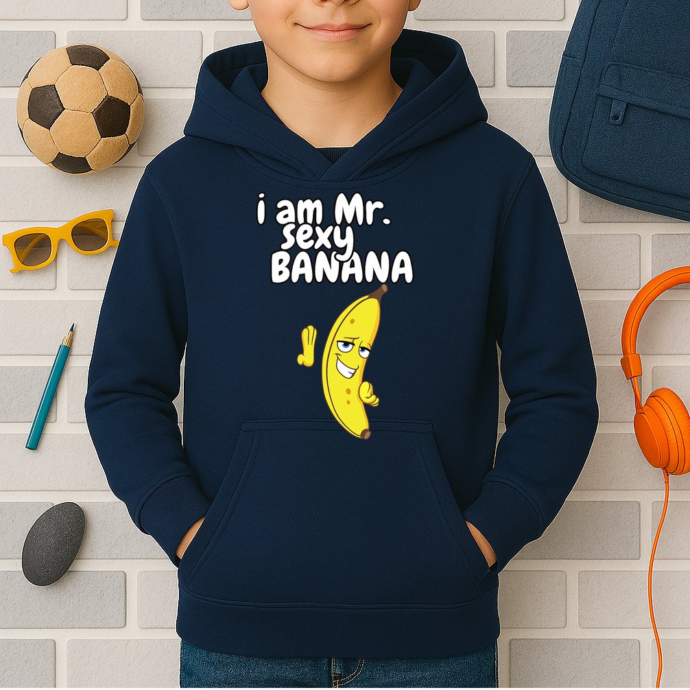 i am mr sexy Banana Funny For Fruit Lovers Kids Hoodie