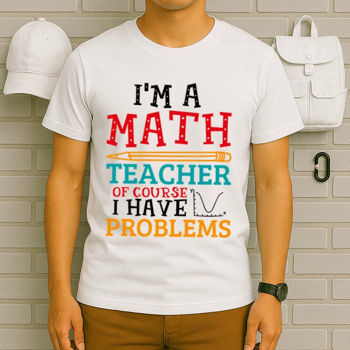 IM A Math Teacher Of Course I Have Problems T-Shirt