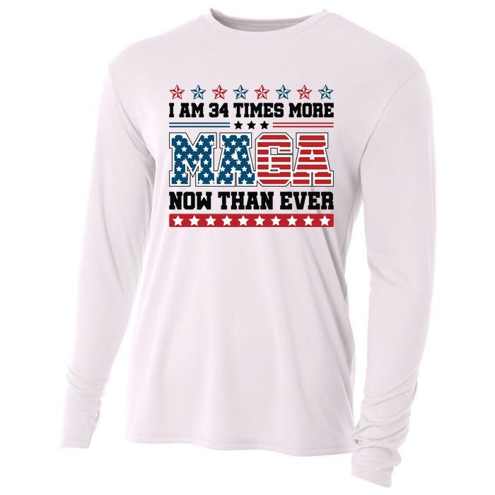 I Am More Maga Now Than Ever Trump 2024 Cooling Performance Long Sleeve Crew