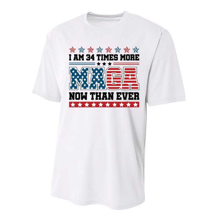 I Am More Maga Now Than Ever Trump 2024 Performance Sprint T-Shirt