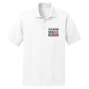 I Am More Maga Now Than Ever Trump 2024 PosiCharge RacerMesh Polo