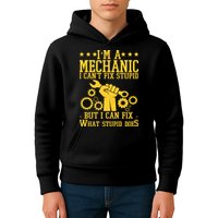 I'm A Mechanic I Can't Fix Stupid But I Can Fix What Stupid Does Kids Hoodie