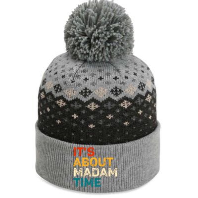 ItS About Madam Time The Baniff Cuffed Pom Beanie