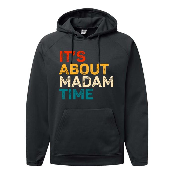 ItS About Madam Time Performance Fleece Hoodie