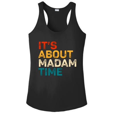 ItS About Madam Time Ladies PosiCharge Competitor Racerback Tank