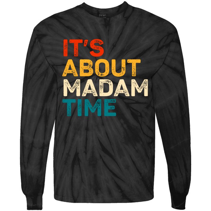 ItS About Madam Time Tie-Dye Long Sleeve Shirt