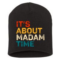 ItS About Madam Time Short Acrylic Beanie