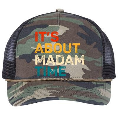 ItS About Madam Time Retro Rope Trucker Hat Cap