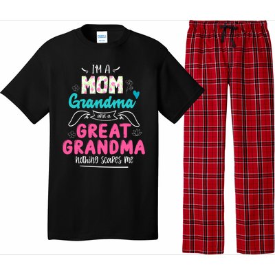 I'm A Mom Grandma And Great Grandma Cool Gift Funny Grandma Cool Gift Pajama Set