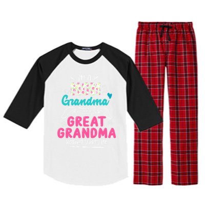 I'm A Mom Grandma And Great Grandma Cool Gift Funny Grandma Cool Gift Raglan Sleeve Pajama Set