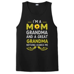 IM A Mom Grandma Great Nothing Scares Me Mothers Day Gifts PosiCharge Competitor Tank