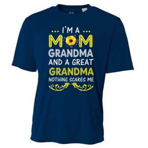 IM A Mom Grandma Great Nothing Scares Me Mothers Day Gifts Cooling Performance Crew T-Shirt