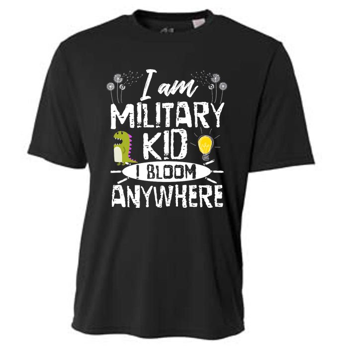 I Am Military Child I Bloom Anywhere Month Of The Military Cooling Performance Crew T-Shirt