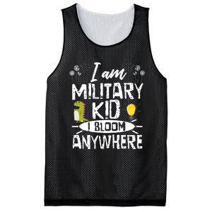 I Am Military Child I Bloom Anywhere Month Of The Military Mesh Reversible Basketball Jersey Tank