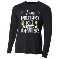 I Am Military Child I Bloom Anywhere Month Of The Military Cooling Performance Long Sleeve Crew