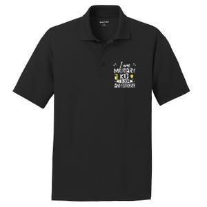 I Am Military Child I Bloom Anywhere Month Of The Military PosiCharge RacerMesh Polo