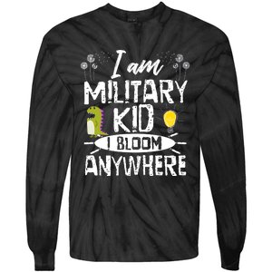 I Am Military Child I Bloom Anywhere Month Of The Military Tie-Dye Long Sleeve Shirt