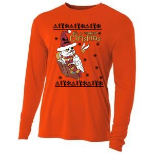 It's A Magical Christmas Owl Wizards Hedwig Lover Ugly Xmas Cooling Performance Long Sleeve Crew