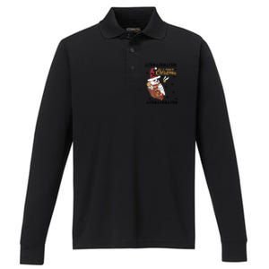 It's A Magical Christmas Owl Wizards Hedwig Lover Ugly Xmas Performance Long Sleeve Polo