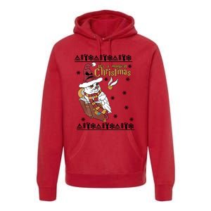 It's A Magical Christmas Owl Wizards Hedwig Lover Ugly Xmas Premium Hoodie