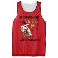 It's A Magical Christmas Owl Wizards Hedwig Lover Ugly Xmas Mesh Reversible Basketball Jersey Tank