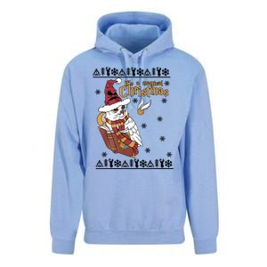 It's A Magical Christmas Owl Wizards Hedwig Lover Ugly Xmas Unisex Surf Hoodie