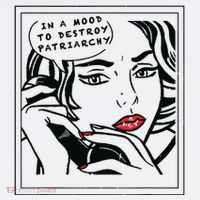 In A Mood To Destroy Patriarchy Feminist Women Rights Women's V-Neck T-Shirt