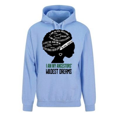 I Am My Ancestors' Wildest Dreams Black Queen Gift Funny Gift Unisex Surf Hoodie