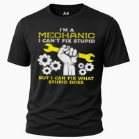 Im A Mechanic Cant Fix Stupid Funny Car Auto Garage Cooling Performance Crew T-Shirt