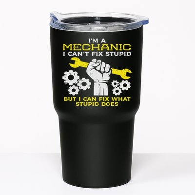 Im A Mechanic Cant Fix Stupid Funny Car Auto Garage Tumbler