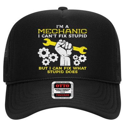 Im A Mechanic Cant Fix Stupid Funny Car Auto Garage Hat