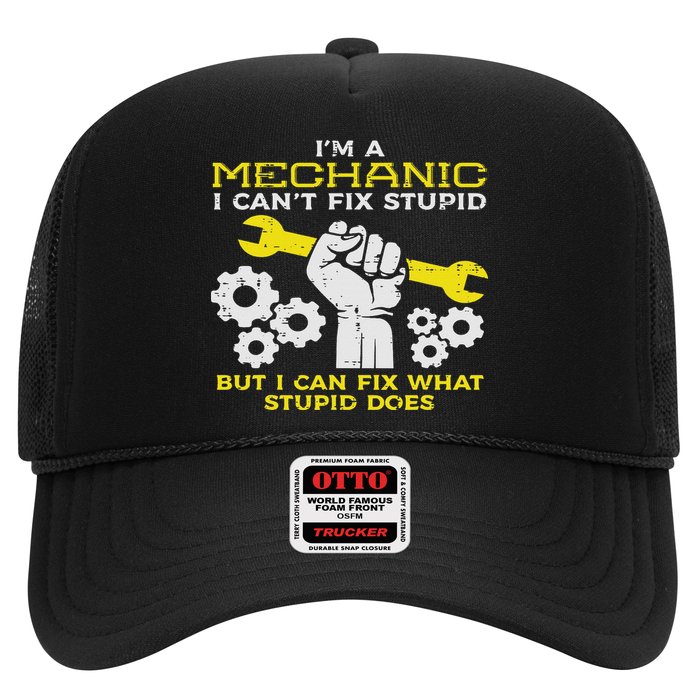 Im A Mechanic Cant Fix Stupid Funny Car Auto Garage Hat