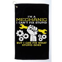 Im A Mechanic Cant Fix Stupid Funny Car Auto Garage Golf Towel