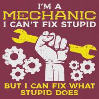 Im A Mechanic Cant Fix Stupid Funny Car Auto Garage 16oz Travel Tumbler
