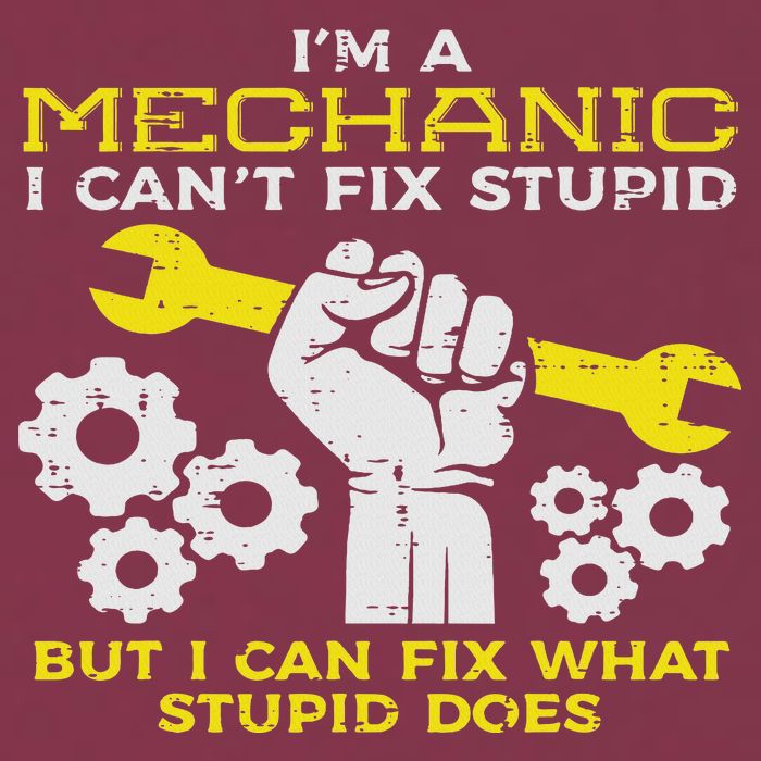 Im A Mechanic Cant Fix Stupid Funny Car Auto Garage 16oz Travel Tumbler