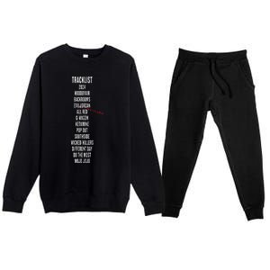 I Am Music Album Premium Crewneck Sweatsuit Set